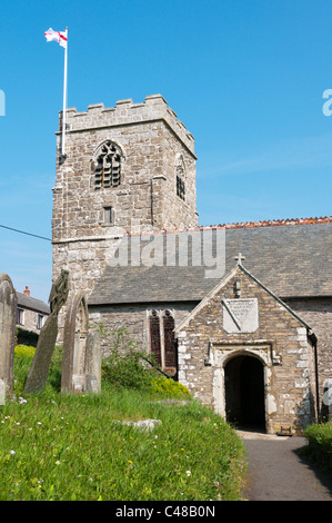 Pfarrkirche St. Sampson in Berking, Cornwall. Stockfoto