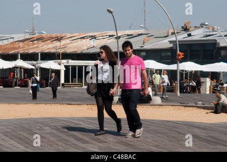 Tel Aviv ist eine Beta + Weltstadt, neben Städten wie Barcelona und San Francisco. [9] bekannt als "Die Stadt, die niemals schläft", Stockfoto