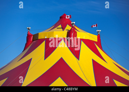 Bunten Zirkuszelt. Stockfoto