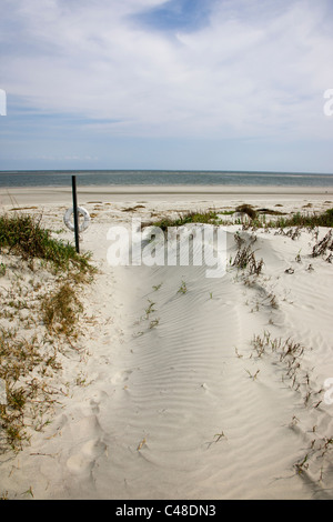 Schönen Sandstrand am Seabrook Island, in der Nähe von Charleston, South Carolina, USA Stockfoto