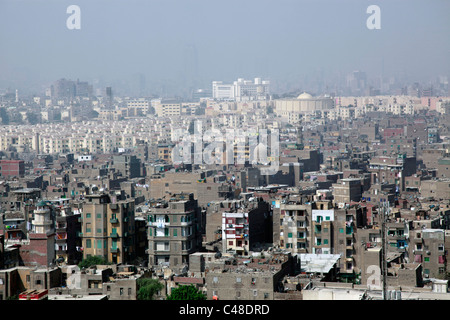 Gehäuse und die Stadt Skyline von Kairo, Ägypten Stockfoto