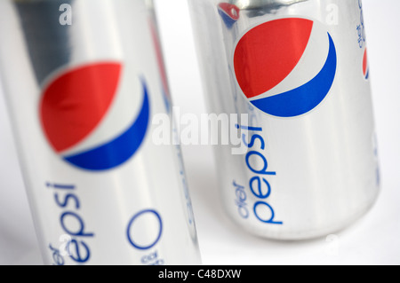 "Skinny" Diet Pepsi Dosen. Stockfoto