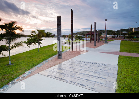 Victoria Parade Vorland in der Abenddämmerung. Thursday Island, Torres-Strait-Inseln, Queensland, Australien Stockfoto