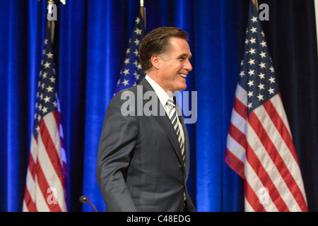 Republikanische Präsidentschaftskandidat Mitt Romney bei der CPAC-Konferenz in Washington, DC Stockfoto