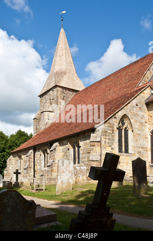 Kirche Saint Bartholomew, Burwash, Sussex, England, UK Stockfoto