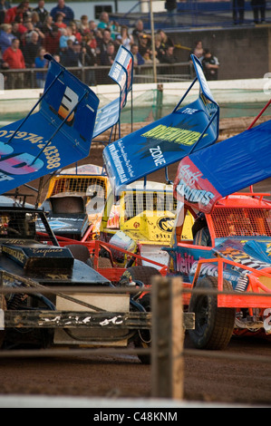 0ne Formel 1 f1 Stock-Car Autos Gartenfeuerwerk Stockcar Schiefer Spur verfolgt Rennen Rennen Rennfahrer Vollkontakt Motorsport Motorsport-sp Stockfoto