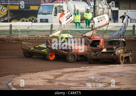 0ne Formel 1 f1 Stock-Car Autos Gartenfeuerwerk Stockcar Schiefer Spur verfolgt Rennen Rennen Rennfahrer Vollkontakt Motorsport Motorsport-sp Stockfoto