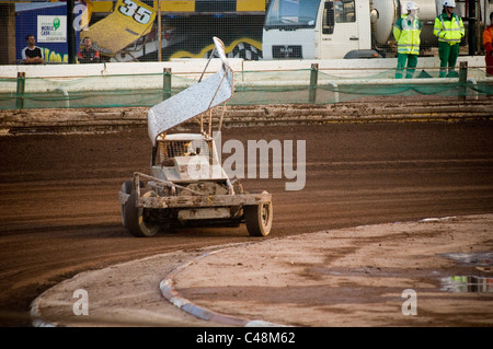 0ne Formel 1 f1 Stock-Car Autos Gartenfeuerwerk Stockcar Schiefer Spur verfolgt Rennen Rennen Rennfahrer Vollkontakt Motorsport Motorsport-sp Stockfoto