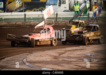 0ne Formel 1 f1 Stock-Car Autos Gartenfeuerwerk Stockcar Schiefer Spur verfolgt Rennen Rennen Rennfahrer Vollkontakt Motorsport Motorsport-sp Stockfoto