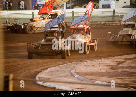 0ne Formel 1 f1 Stock-Car Autos Gartenfeuerwerk Stockcar Schiefer Spur verfolgt Rennen Rennen Rennfahrer Vollkontakt Motorsport Motorsport-sp Stockfoto