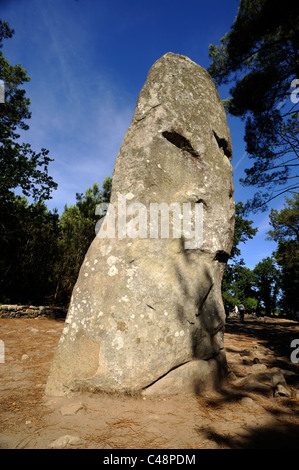 Frankreich, Bretagne, Morbihan, Carnac, Menhir Geant du Manio Stockfoto