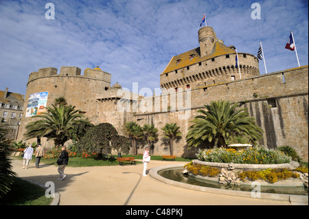 Frankreich, Bretagne (Bretagne), St. Malo, Schloss Stockfoto