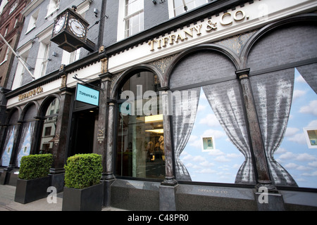 Tiffany & Co, Old Bond Street, Mayfair. Foto: Jeff Gilbert Stockfoto