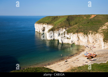 North Landing Flamborough Head East Yorkshire England Reiten Stockfoto