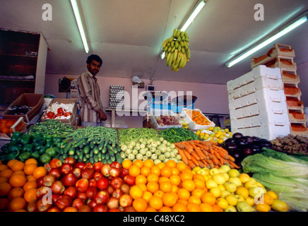 Sharjah Vereinigte Arabische Emirate Obst & Gemüse Markt Khor Fakkan Stockfoto