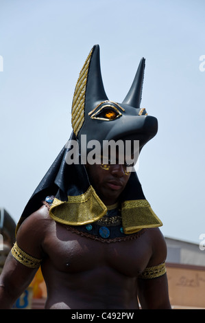 Mummy Ride, ägyptischer Gott Anubis, Universal Studios, Los Angeles, Kalifornien, USA Stockfoto