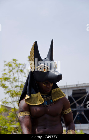 Mummy Ride, ägyptischer Gott Anubis, Universal Studios, Los Angeles, Kalifornien, USA Stockfoto