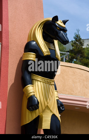 Mummy Ride, ägyptischer Gott Anubis, Universal Studios, Los Angeles, Kalifornien, USA Stockfoto