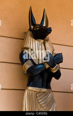 Mummy Ride, ägyptischer Gott Anubis, Universal Studios, Los Angeles, Kalifornien, USA Stockfoto