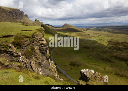 Trotternish Quiraing in der Nähe von Isle Of Skye schottischen Highlands staffin Inneren Hebriden Schottland Stockfoto