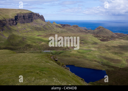 Trotternish Quiraing in der Nähe von Isle Of Skye schottischen Highlands staffin Inneren Hebriden Schottland Stockfoto