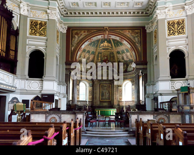 London England St Marylebone Pfarrkirche Interieur Stockfoto