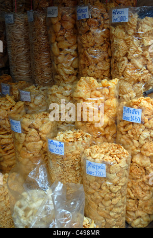 Getrocknete Garnelen und Krabben, Markt Chinatown Bangkok Thailand Stockfoto