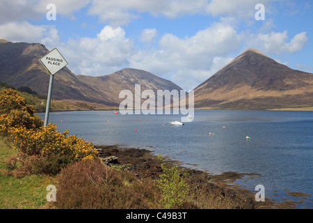 Blick auf die Berge von Loch ich, von Torrin, Isle Of Skye Stockfoto