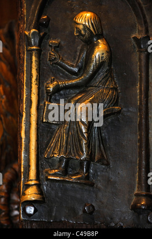 Detail aus die Bronzetüren von San Zeno Maggiore in Verona, Italien Stockfoto