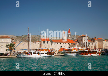 Trogir Altstadt, Hafen, Kroatien Stockfoto