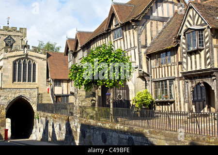 Der Lord Leycester Hospital in Warwick, England Stockfoto