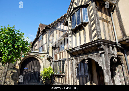 Der Lord Leycester Hospital in Warwick, England Stockfoto