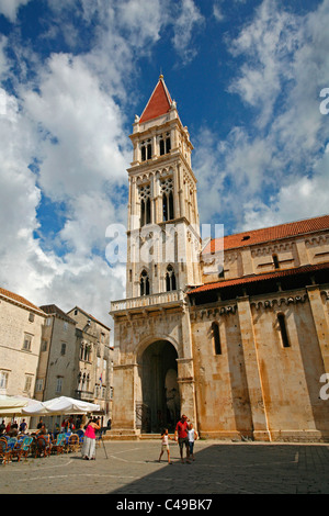 St.-Laurentius-Kathedrale (UNESCO) in Trogir, Kroatien Stockfoto