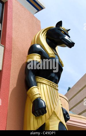 Mummy Ride, ägyptischer Gott Anubis, Universal Studios, Los Angeles, Kalifornien, USA Stockfoto