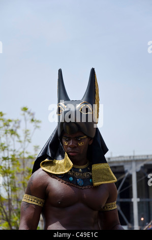 Mummy Ride, ägyptischer Gott Anubis, Universal Studios, Los Angeles, Kalifornien, USA Stockfoto