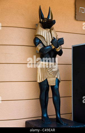 Mummy Ride, ägyptischer Gott Anubis, Universal Studios, Los Angeles, Kalifornien, USA Stockfoto