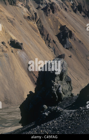 Foto von einer Schlucht in Island Stockfoto