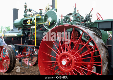 Antike Dampftraktor, Saanichton, British Columbia, Kanada - historische Maschine bei Saanich historische Artefakte Society Stockfoto