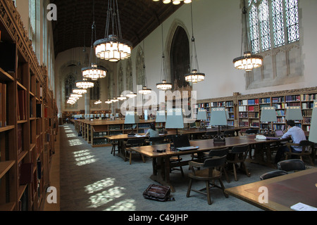 Yale Universität Sterling Bibliothek Lesesaal Stockfoto