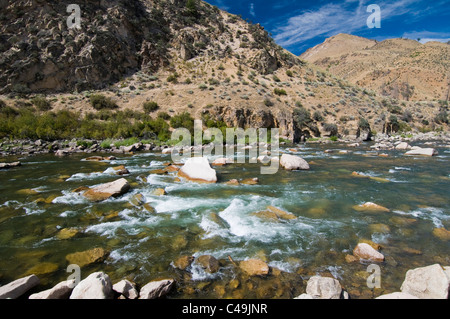 Heuhaufen Rapids in der Mitte Gabel Lachs Fluss-ID Stockfoto