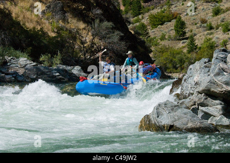 Sparren Tappan fällt auf den Middle Fork der Salmon River-ID ausgeführt Stockfoto