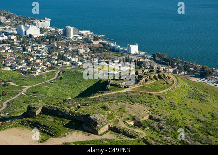 Luftaufnahme des Mount Berenice in den See Genezareth Stockfoto