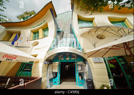 Kryzywy Domek (Crooked House) Sopot, Polen Stockfoto