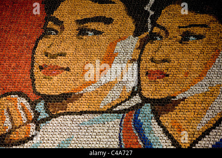 Arirang mass Games bei May Day-Stadion in Pjöngjang (Nordkorea, Nordkorea) Stockfoto