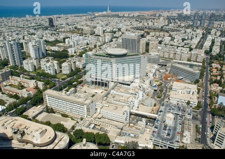 Luftaufnahme Souraskys medical Center in Tel Aviv Stockfoto