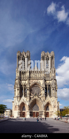 Notre-Dame Kathedrale, Reims, Marne, Frankreich. Stockfoto