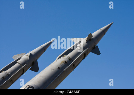 S-125 Boden-Luft-Raketen-System, Museum von militärischer Ausrüstung Stockfoto