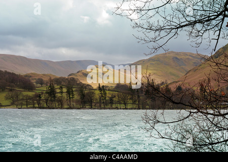 Trüben regnerischen Tag im Lake District in England, Großbritannien Stockfoto