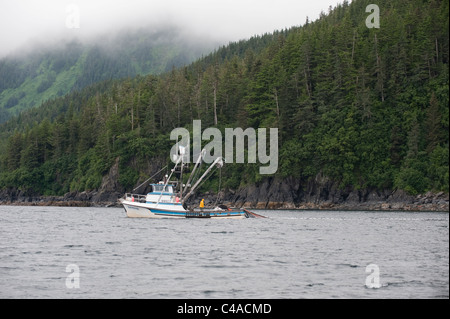Prince William Sound, Alaska. Lachs Boote Angeln im Sommer. Stockfoto