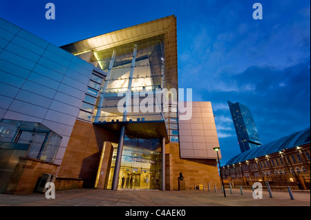 Bridgewater Hall, unteren Mosley Street, Manchester. Stockfoto